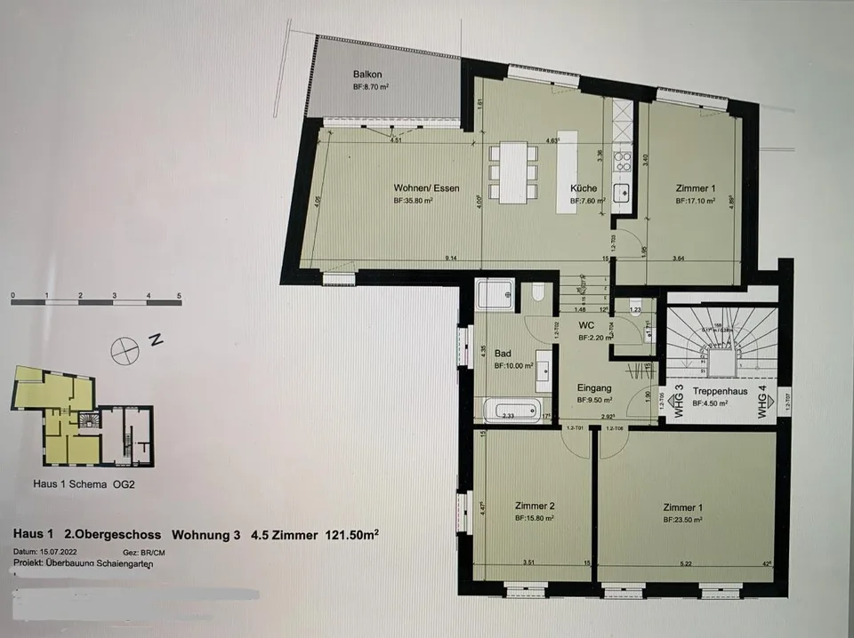 4.5 Zimmer Wohnung in Ettingen – Foto 8 von 8