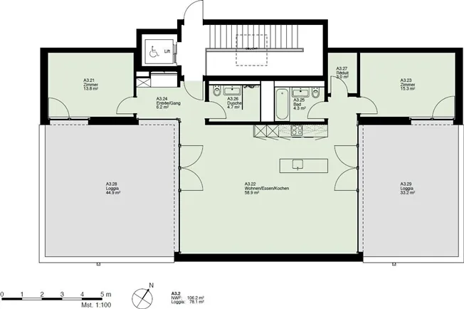 3.5 Zimmer Attikawohnung, 4663 Aarburg