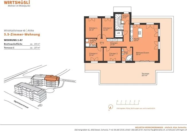 5.5 Zimmer Attikawohnung in Oftringen – photo 12 sur 12