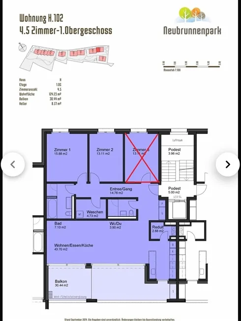 3.5 Zimmer Wohnung in Kloten – photo 10 of 10