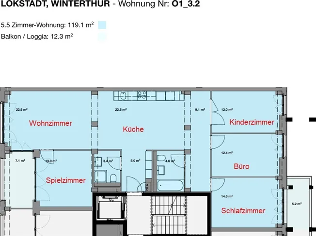 4.5 Zimmer Wohnung in Winterthur – Foto 10 von 10