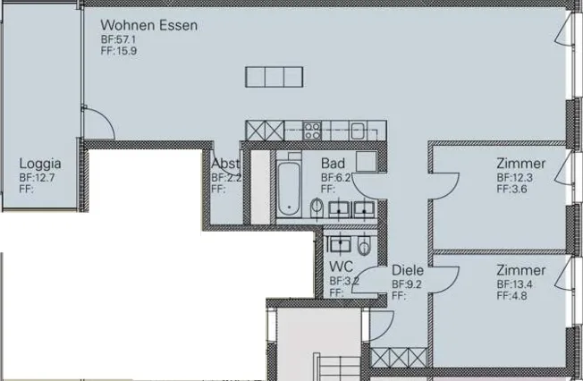 3.5 Zimmer Wohnung in Schlieren – foto 12 di 12
