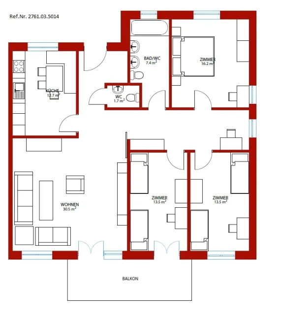 4.5 Zimmer Wohnung in Bischofszell – Foto 10 von 10