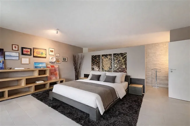 Duplex-Wohnung mit contemporary Architektur, eigenem Garten und Blick auf die Alpen in Pully Sud – Foto 16 von 21
