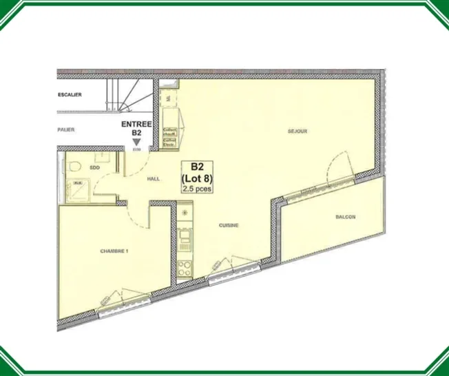2.5 Zimmer Wohnung in Lausanne – Foto 7 von 7