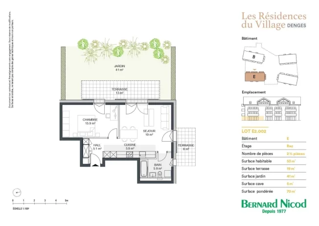 2.5 Zimmer Wohnung in Echandens-Denges – Foto 11 von 12