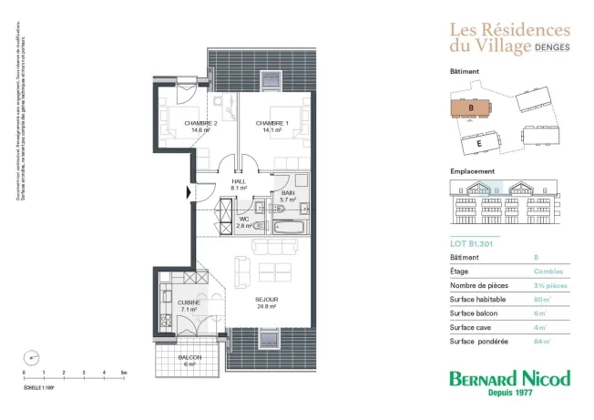 3.5 Zimmer Attikawohnung in Echandens-Denges – foto 12 di 13