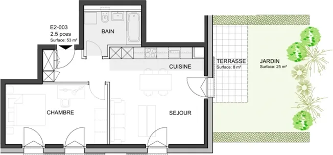 2.5 Zimmer Attikawohnung in Echandens-Denges – Foto 11 von 11