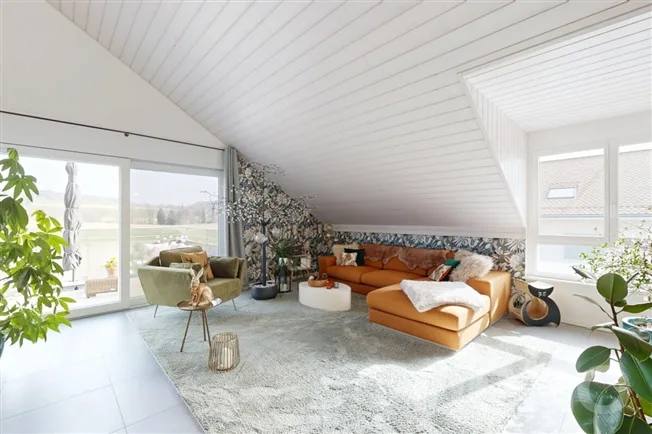 4.5 Zimmer Attikawohnung in Boulens – photo 3 sur 12