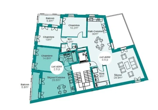 3.5 Zimmer Wohnung in Chexbres – Foto 6 von 8