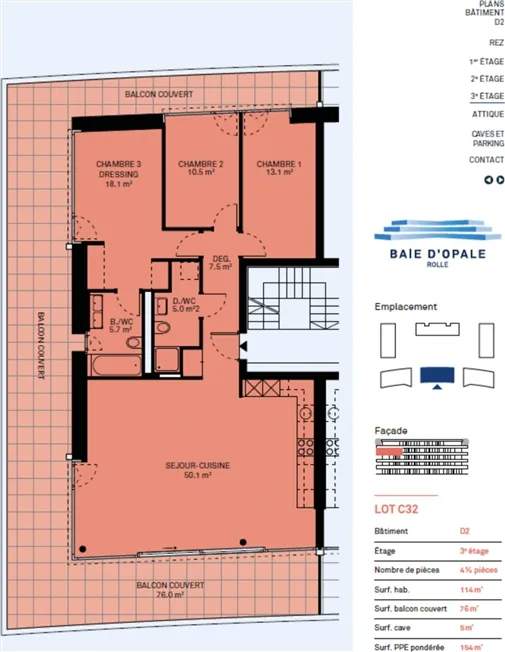 4.5 Zimmer Wohnung in Rolle – Foto 8 von 9