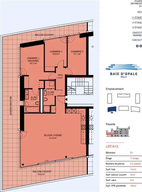 4.5 Zimmer Wohnung in Rolle – Foto 7 von 8