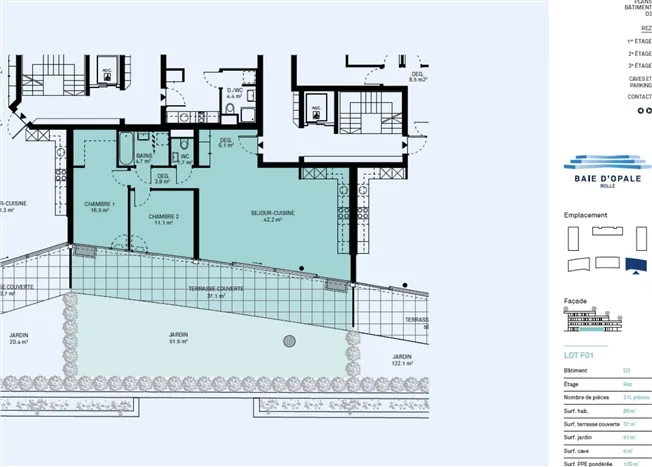 3.5 Zimmer Wohnung in Rolle – Foto 5 von 6
