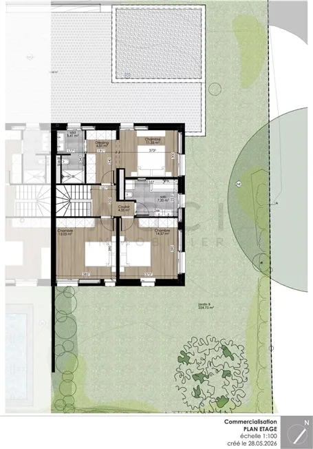 Villa bifamiliare contemporanea THPE con giardino privato – Grand-Saconnex – foto 10 di 12