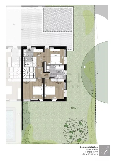Villa bifamiliare contemporanea THPE con giardino privato – Grand-Saconnex – foto 4 di 12