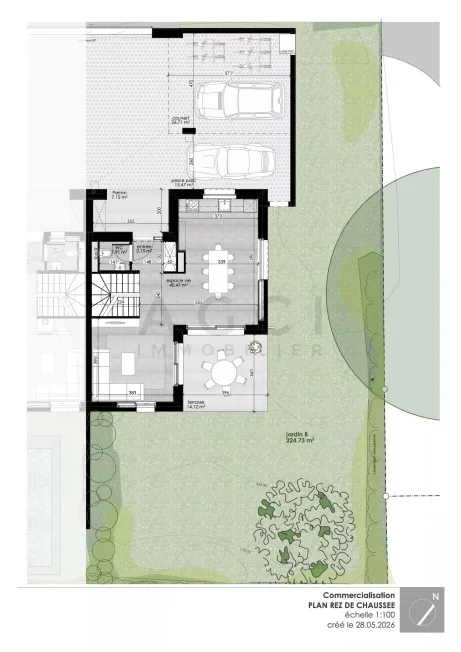 Villa bifamiliare contemporanea THPE con giardino privato – Grand-Saconnex – foto 5 di 12