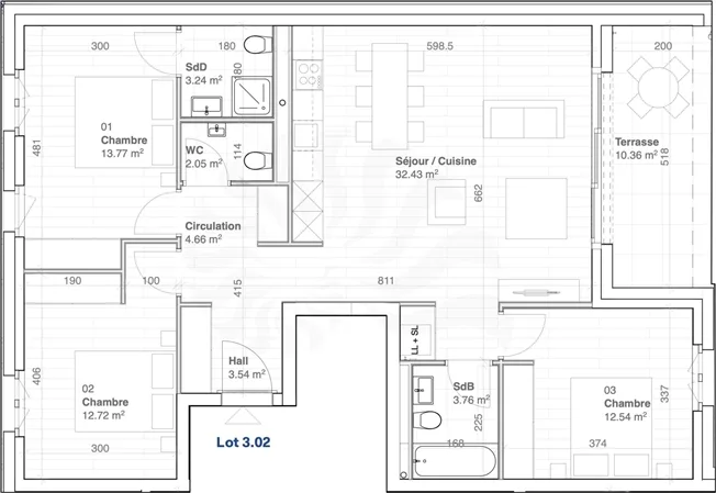 5 Zimmer Wohnung, 1244 Choulex