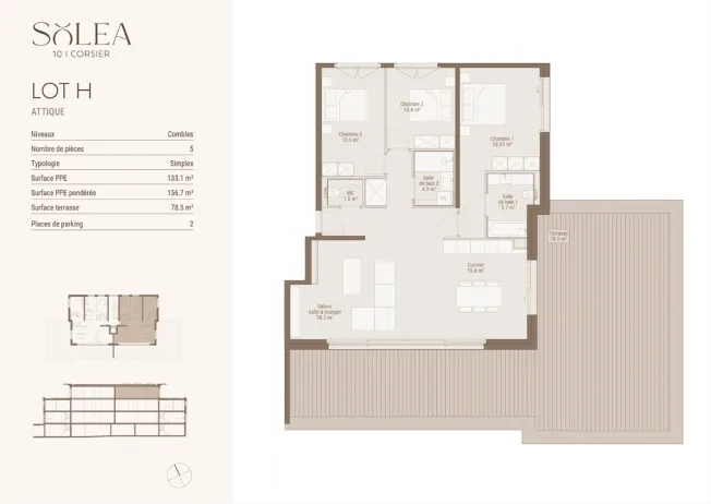 5 Zimmer Wohnung in Corsier GE – photo 2 of 3