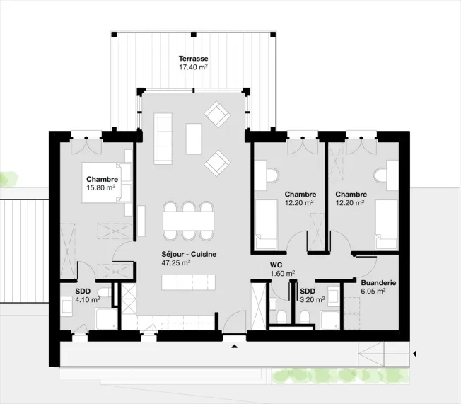 4 Zimmer Wohnung in Le Muids – foto 6 di 14