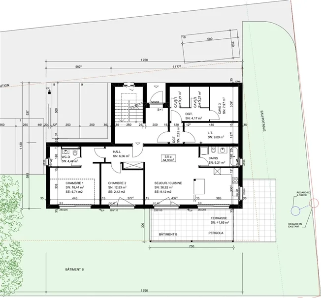 3.5 Zimmer Wohnung in Montet (Broye) – photo 6 of 8