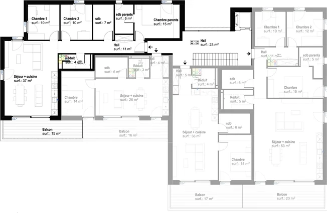 4.5 Zimmer Attikawohnung in Remaufens – Foto 5 von 8