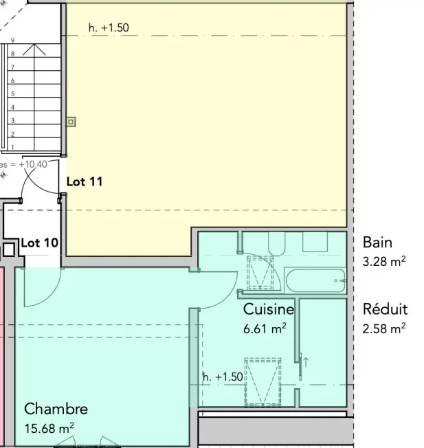 1.5 Zimmer Wohnung in Bulle – foto 6 di 6