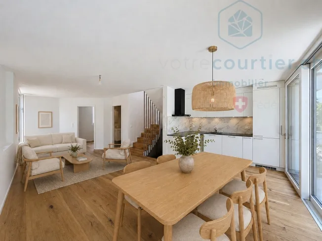 5.5 Zimmer Einfamilienhaus in La Tour-de-Trême – Foto 5 von 18