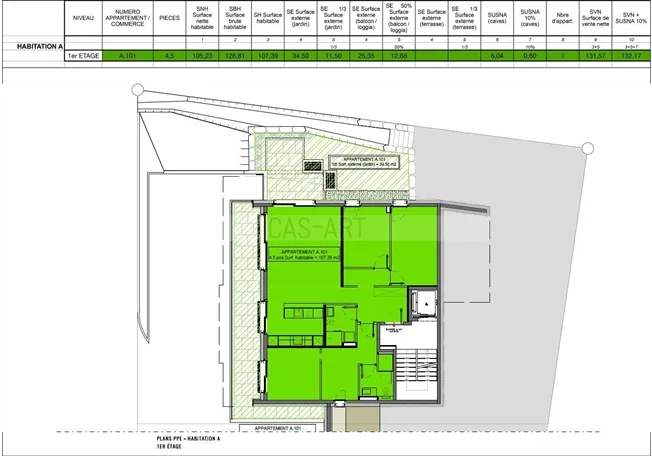 4.5 Zimmer Wohnung in Botterens – Foto 2 von 5