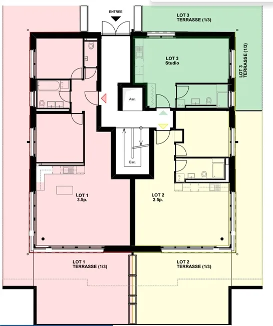 2.5 Zimmer Wohnung in Les Moulins – photo 6 of 7