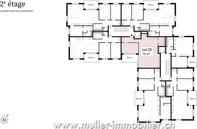 2.5 Zimmer Wohnung in Siviriez – Foto 7 von 13