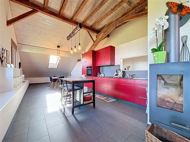 3.5 Zimmer Wohnung, 1694 Orsonnens