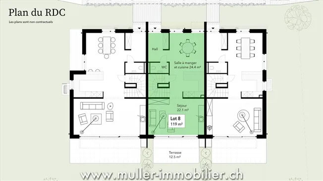 5 Zimmer Villa in Le Mouret – foto 6 di 13