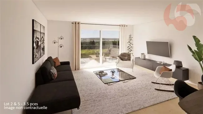 3.5 Zimmer Wohnung in Lentigny – Foto 6 von 6