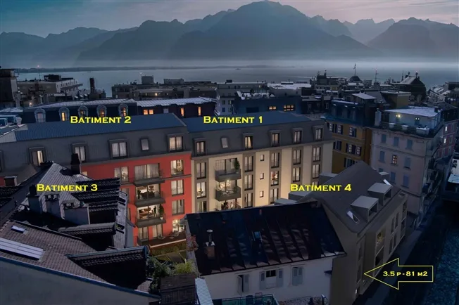 3.5 Zimmer Wohnung in Montreux – Foto 2 von 7