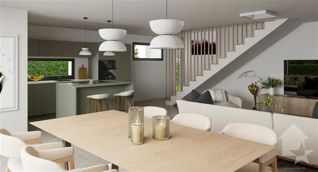 5.5 Zimmer Reihenfamilienhaus in Collombey – foto 4 di 4
