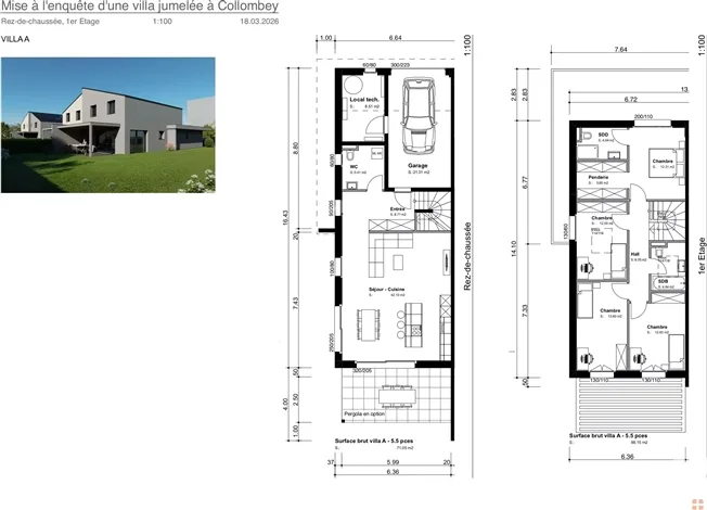 5.5 Zimmer Einfamilienhaus in Collombey – photo 4 sur 11