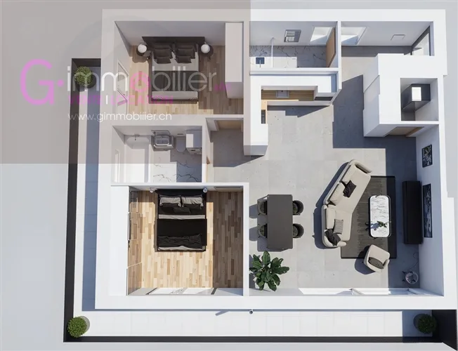 3.5 Zimmer Wohnung in Monthey – photo 7 sur 12