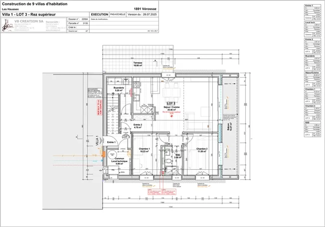 3.5 Zimmer Wohnung in Vérossaz – foto 9 di 10