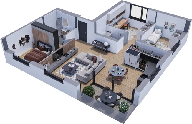 4.5 Zimmer Wohnung in Vérossaz – photo 7 sur 8