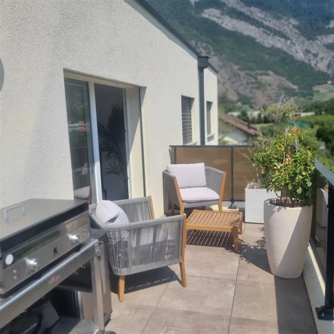3 Zimmer Attikawohnung in Saxon – Foto 11 von 11