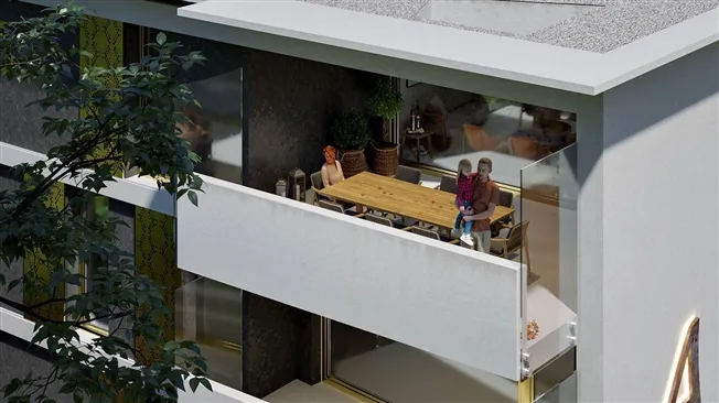 3.5 Zimmer Attikawohnung in Saxon – Foto 3 von 7