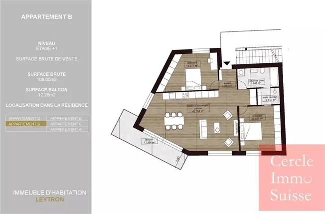 3.5 Zimmer Wohnung in Leytron – Foto 7 von 8