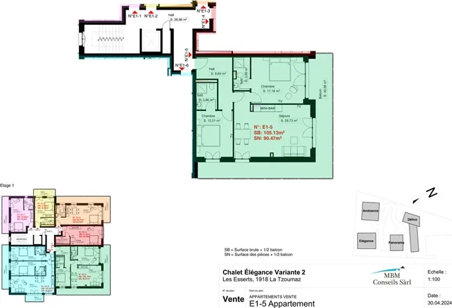 3 Zimmer Wohnung in La Tzoumaz – Foto 2 von 12