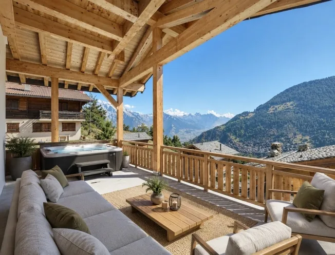 5.5 Zimmer Chalet in La Tzoumaz – Foto 6 von 7