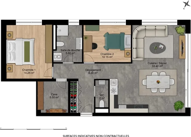 3.5 Zimmer Wohnung in Martigny – Foto 6 von 13