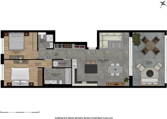 3.5 Zimmer Wohnung in Martigny – foto 6 di 15