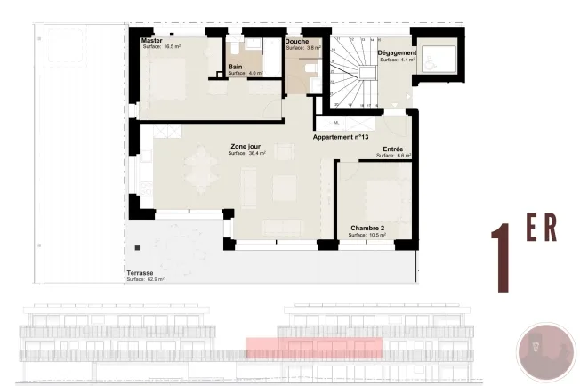 3.5 Zimmer Wohnung in Martigny – foto 4 di 4