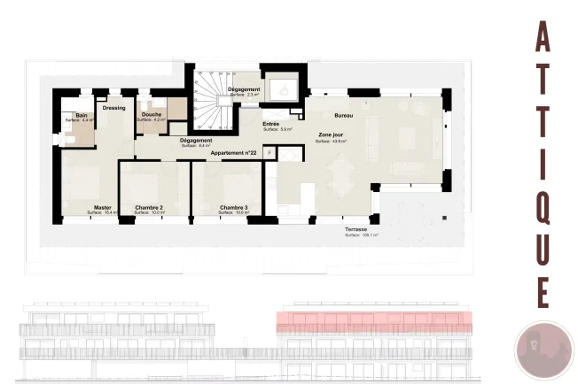 4.5 Zimmer Wohnung in Martigny – photo 3 sur 3
