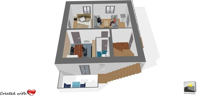 2.5 Zimmer möbl. Wohnobjekt in Versegères – Foto 11 von 17