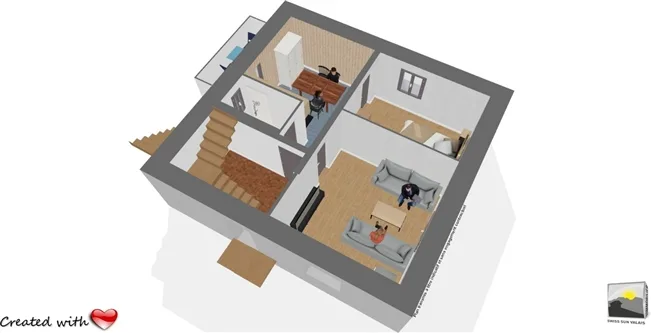 2.5 Zimmer möbl. Wohnobjekt in Versegères – Foto 12 von 17